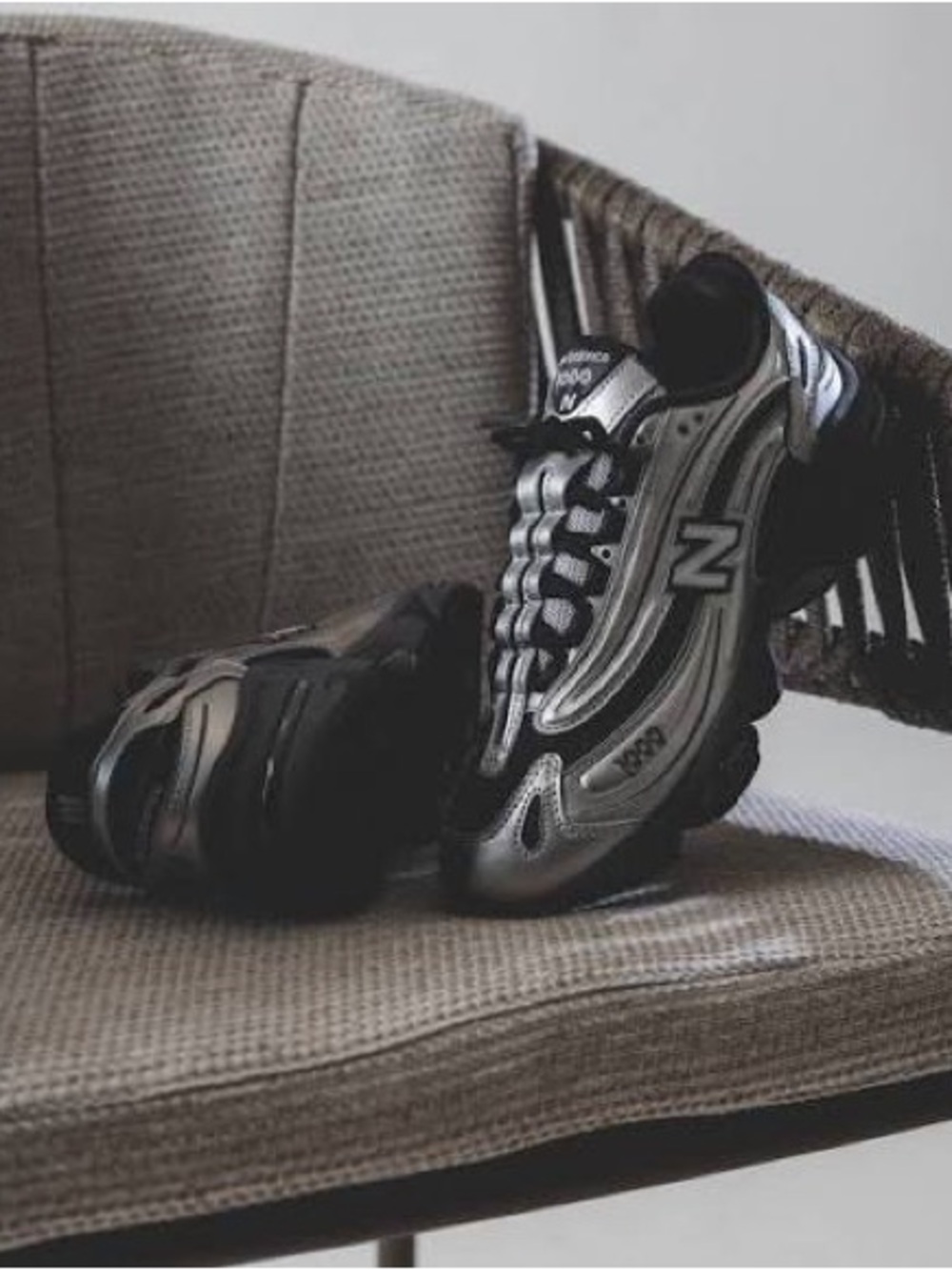 🆕 New Balance 1000 M1000EGR Black Metallic Chrome Silver Men Size 9